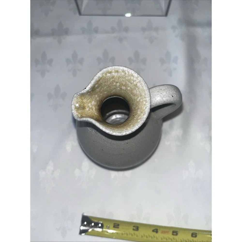 Vintage 2001 Salmon Falls Stoneware 6.5 Blueberry Pitcher - Dave Ernest Mark
